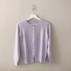 🆕NWOT Cashmere cardigan in lavender purple